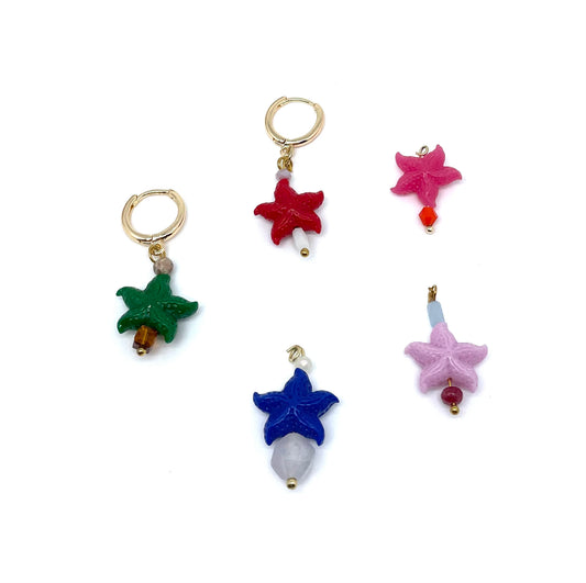 Starfish Pendant Earrings